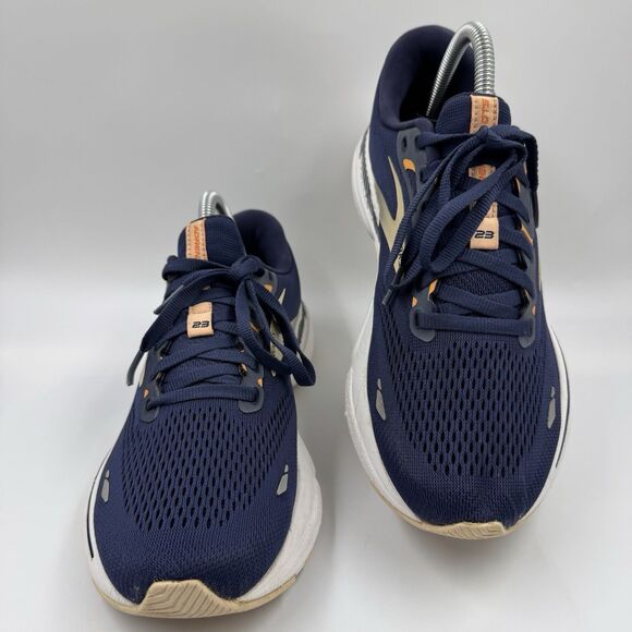Brooks Adrenaline GTS 23 Women's Size 9 Running Shoes Peacoat/Peach - Picture 1 of 12